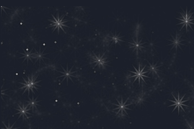 An image of some star-like, mandala-like objects in a p5.js canvas