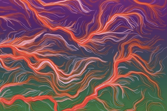 An image of a genrative flowfield